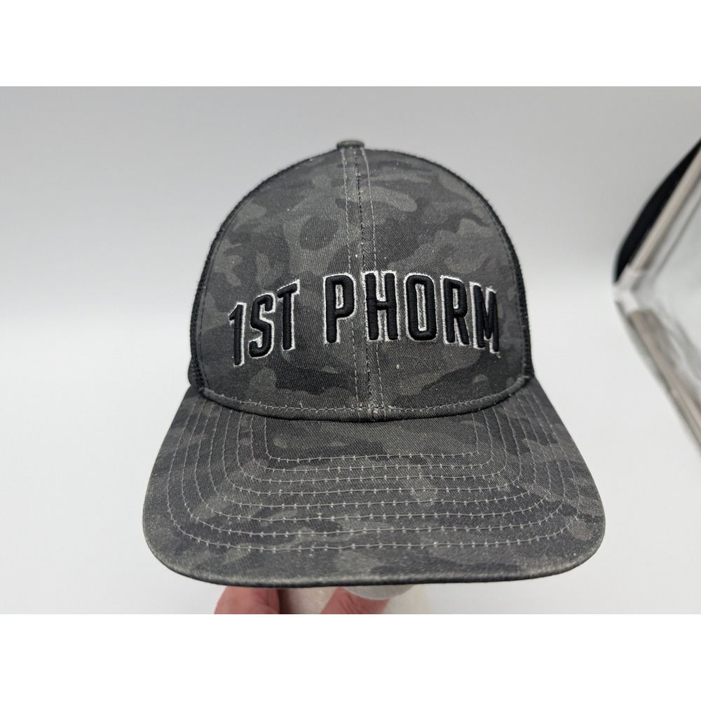 1st Phorm Legion of Boom Trucker Hat Grey Black Camo Snapback Mesh Cap 1PMH0015
